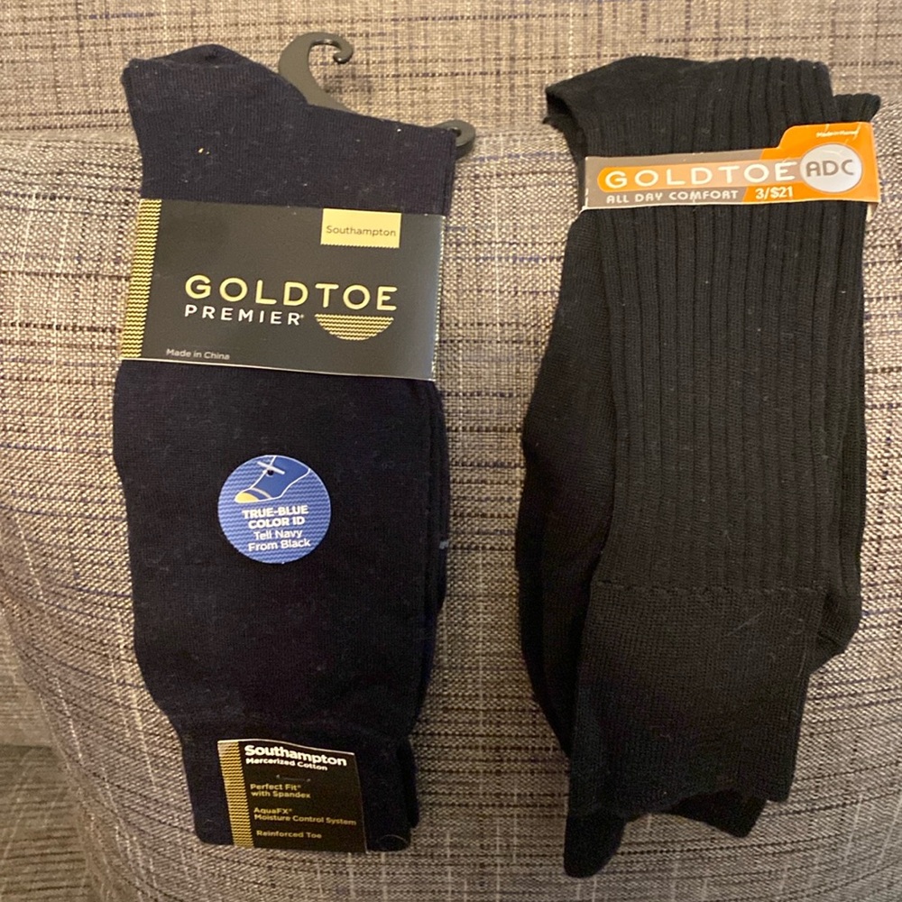 Gold toe socks, new with tags